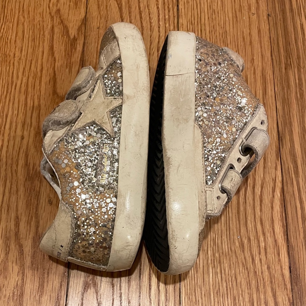 Golden Goose Old School Glitter Upper Lea, Size 10 US, 27 EU
